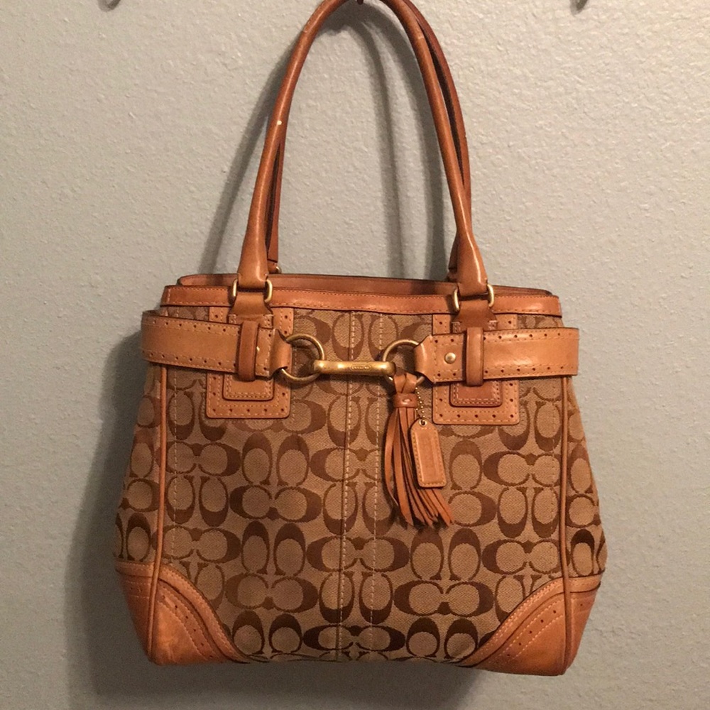 Classic Coach logo purse